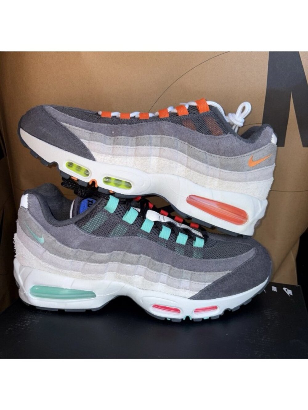 NEW Nike Air Max 95 PRM “Greedy” Big Bubble Multicolor IU2636-300 Size 10.5